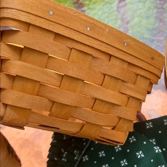 Longaberger Classic large berry Baskets Set - red blue and Green - Picture 13 of 14